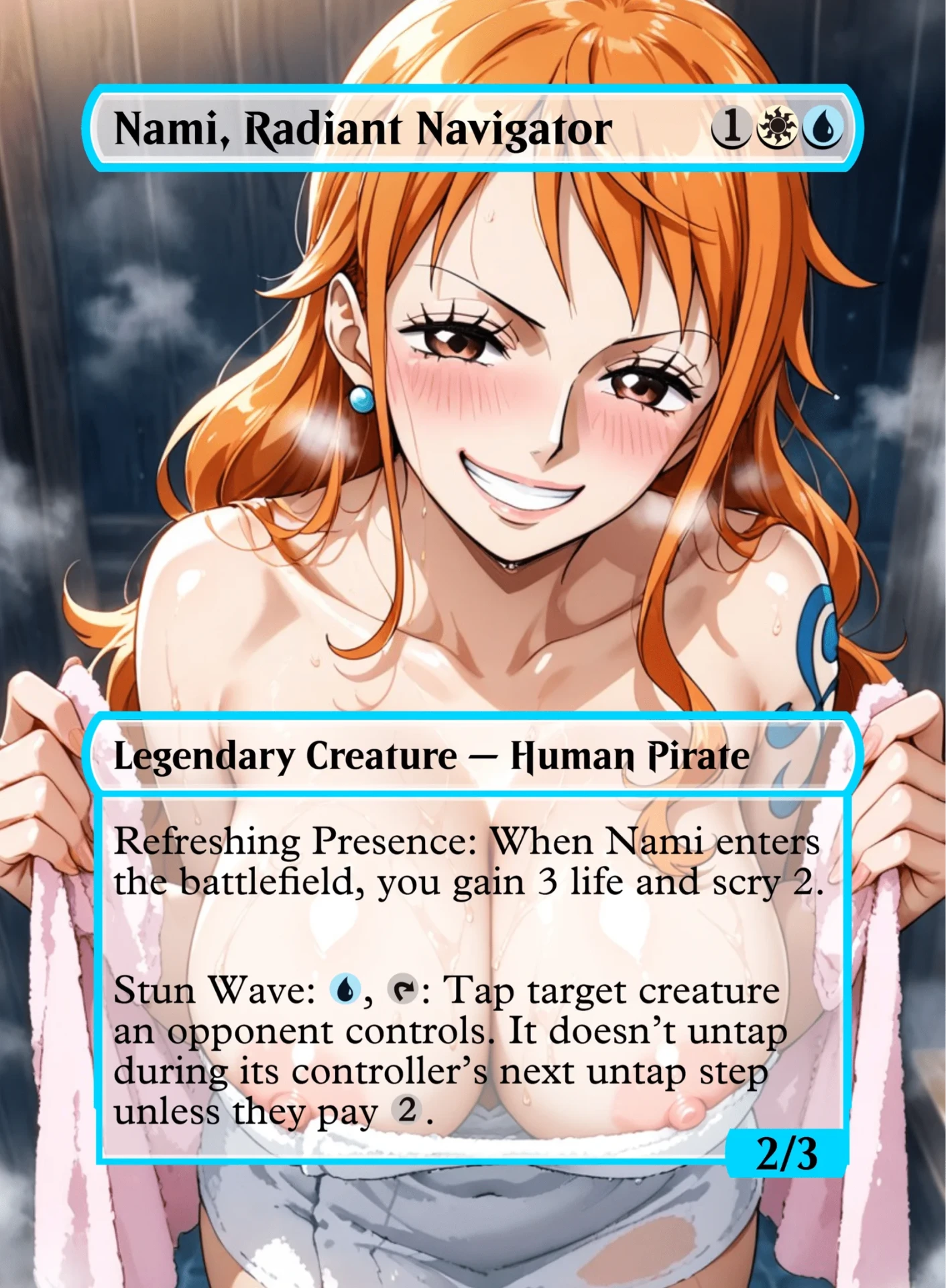 Nami, Radiant Navigator — holographic One Piece card