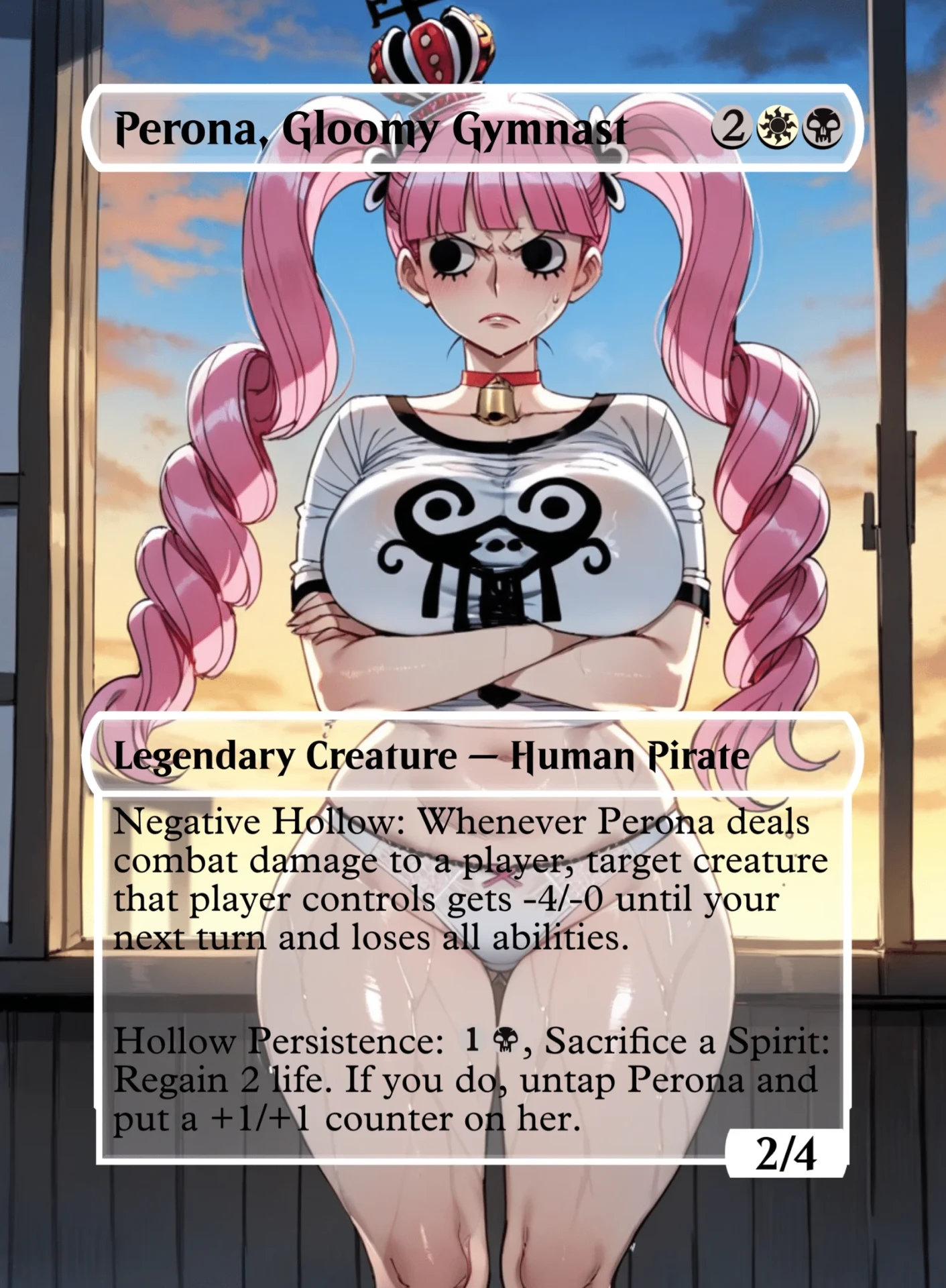 Perona, Gloomy Gymnast — holographic Perona card