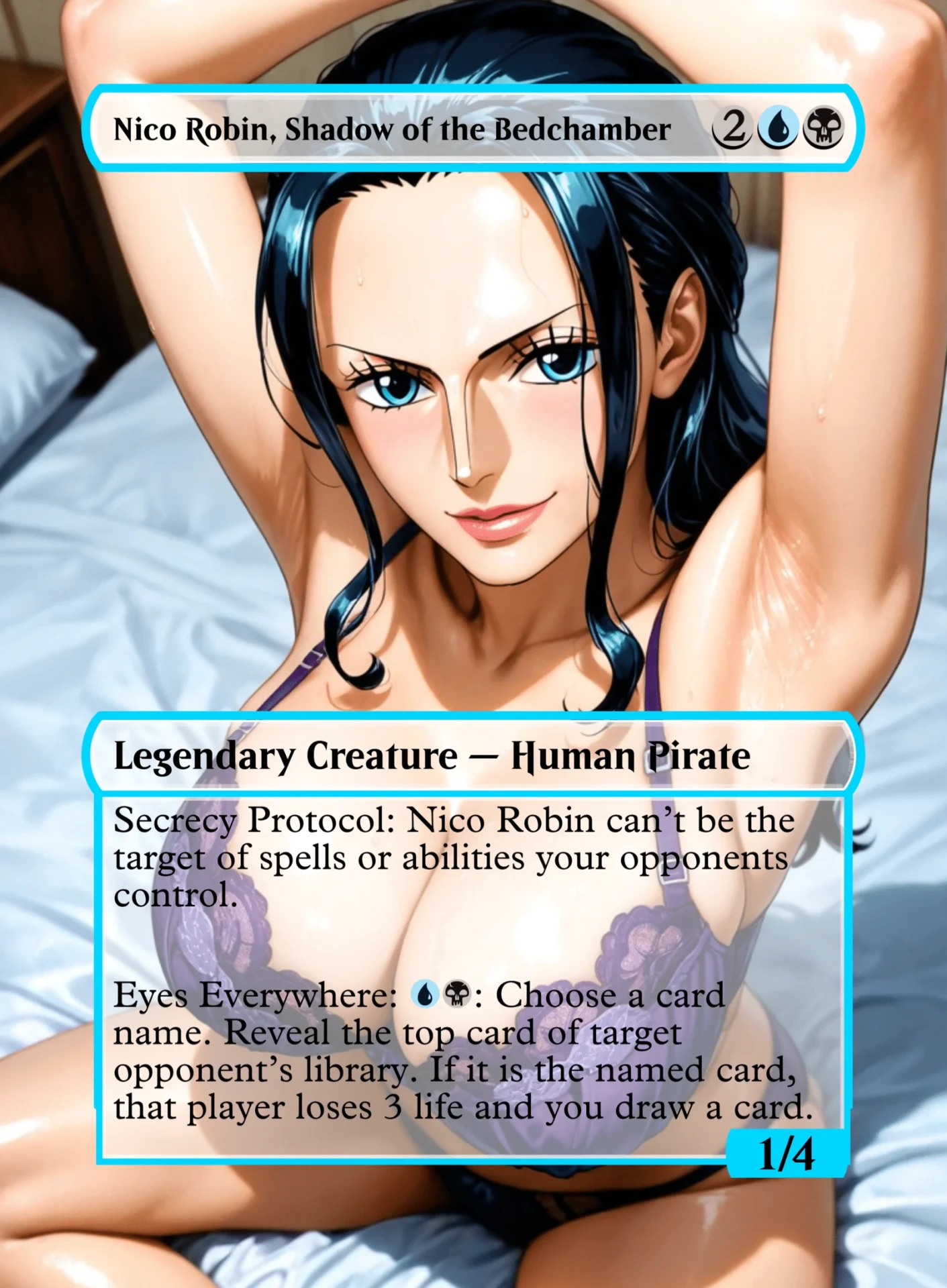 Nico Robin, Shadow of the Bedchamber — holographic One Piece card