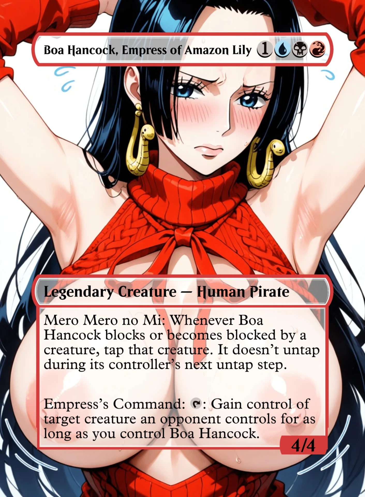 Boa Hancock, Empress of Amazon Lily — holographic One Piece card