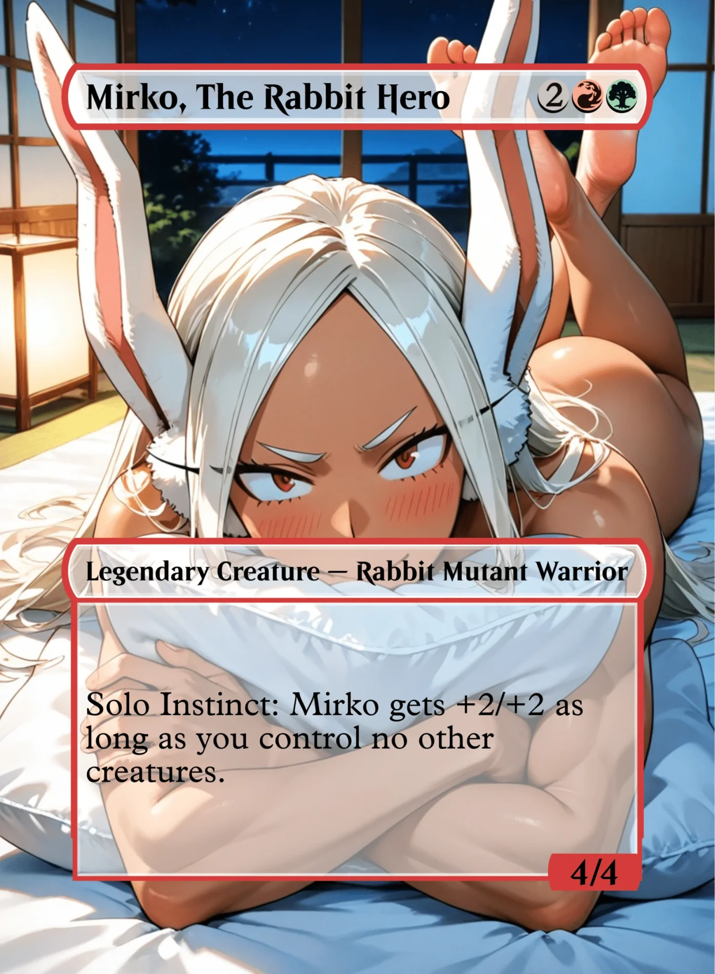Mirko, Unrestrained Rabbit — holographic Mirko card