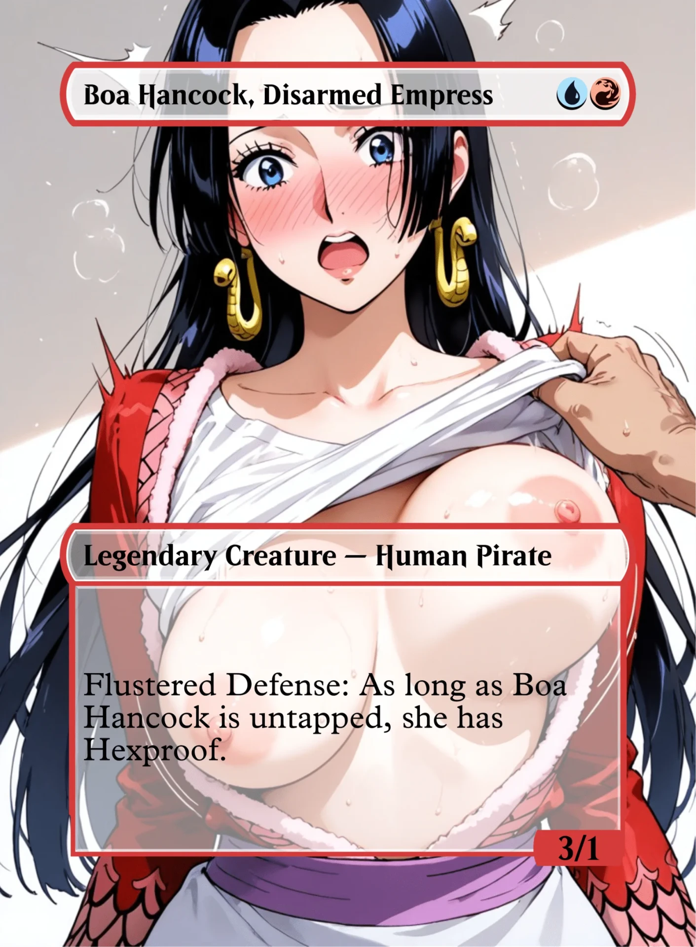 Boa Hancock, Disarmed Empress — holographic One Piece card