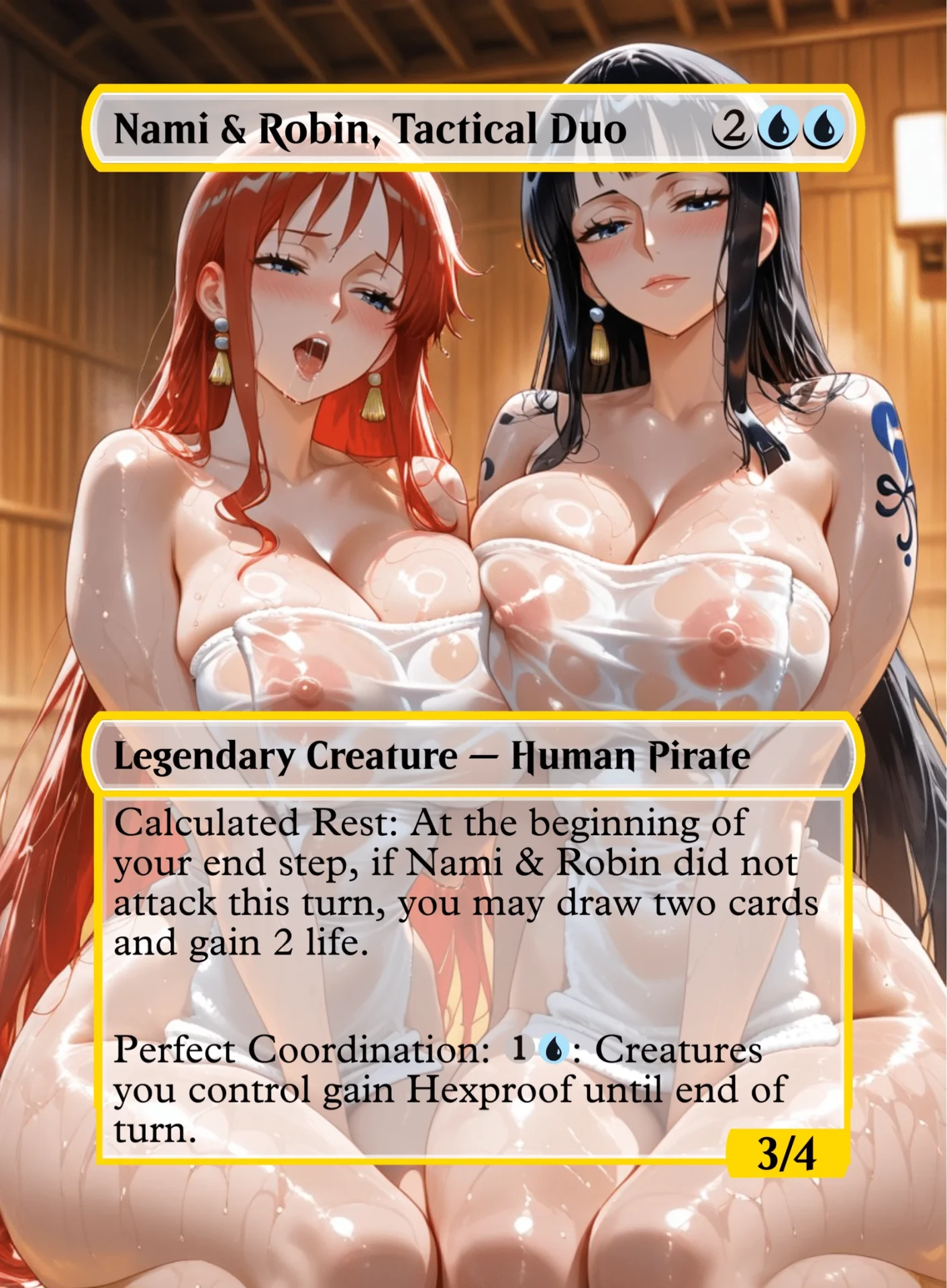 Nami & Robin, Tactical Duo — holographic One Piece card