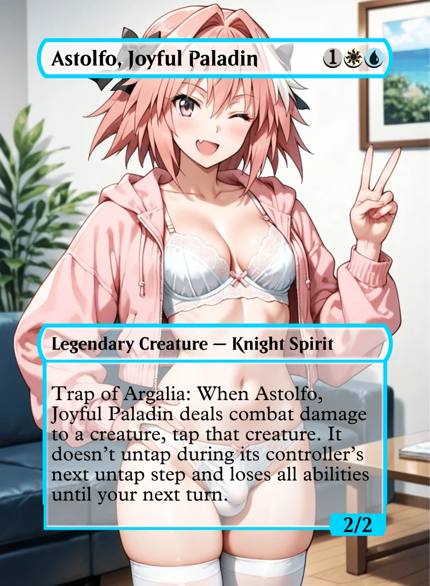 Astolfo,Joyful Paladin — holographic Loli card