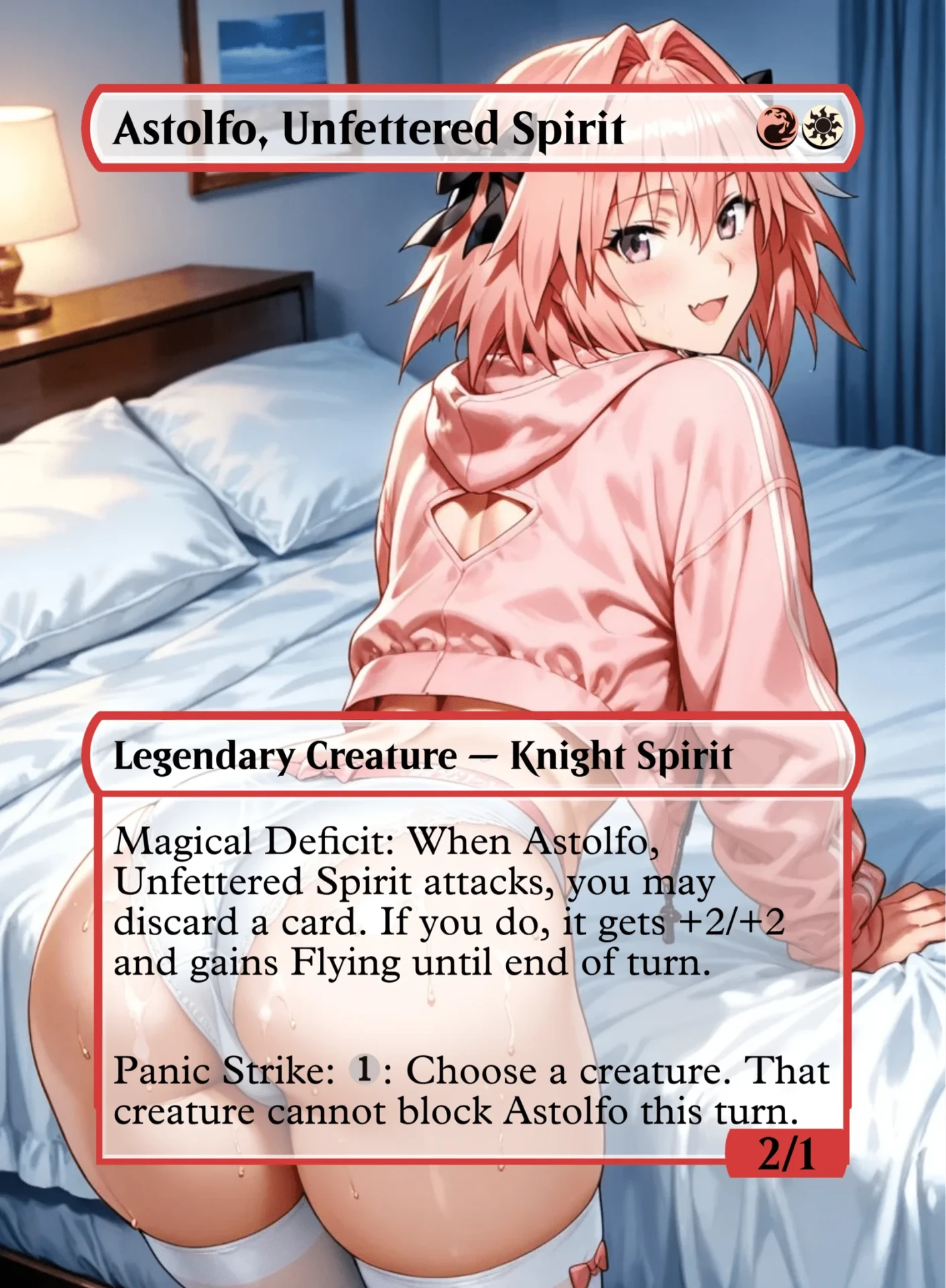 Astolfo, Unfettered Spirit — holographic Loli card