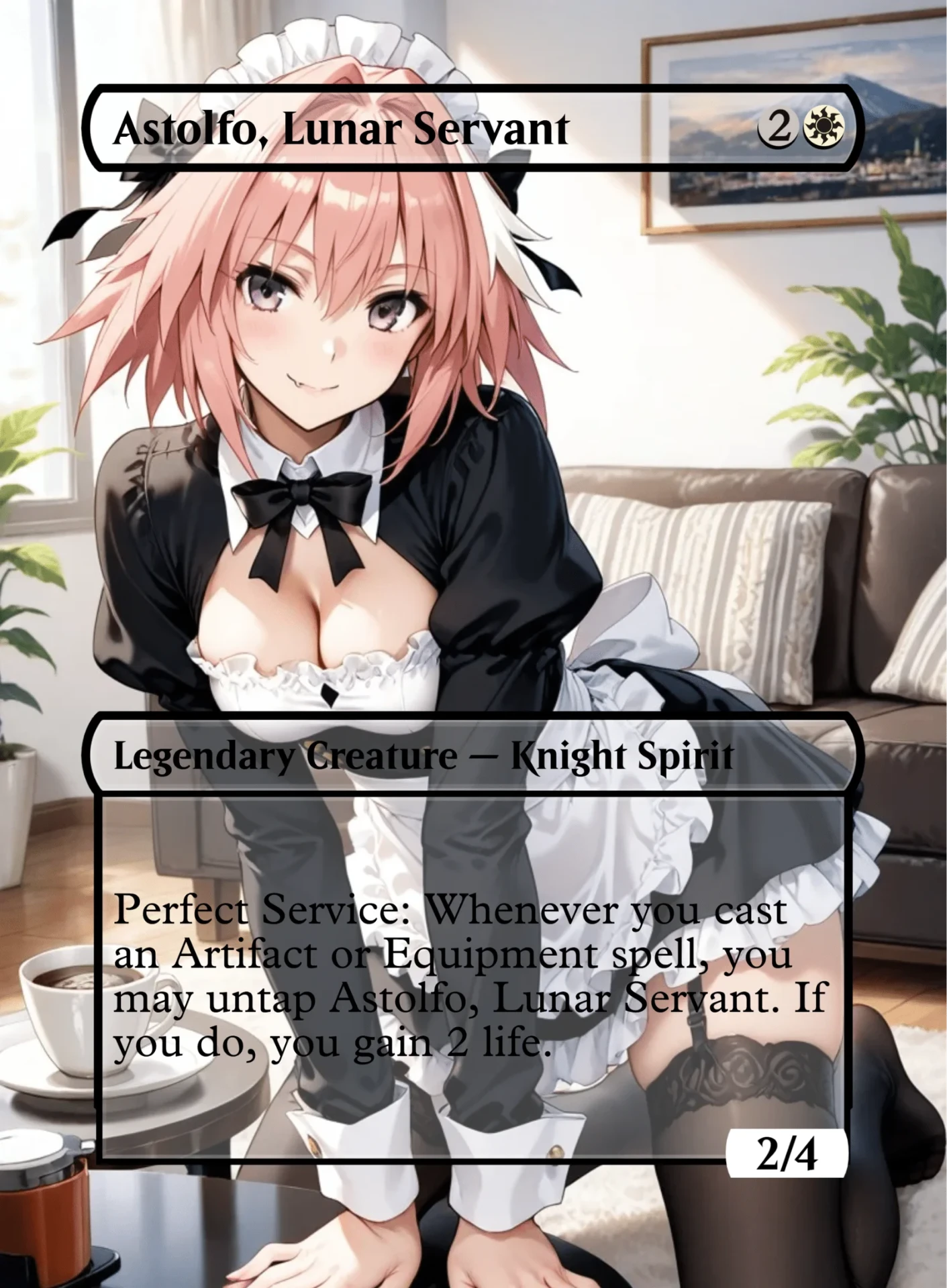 Astolfo, Lunar Servant — holographic Maid card
