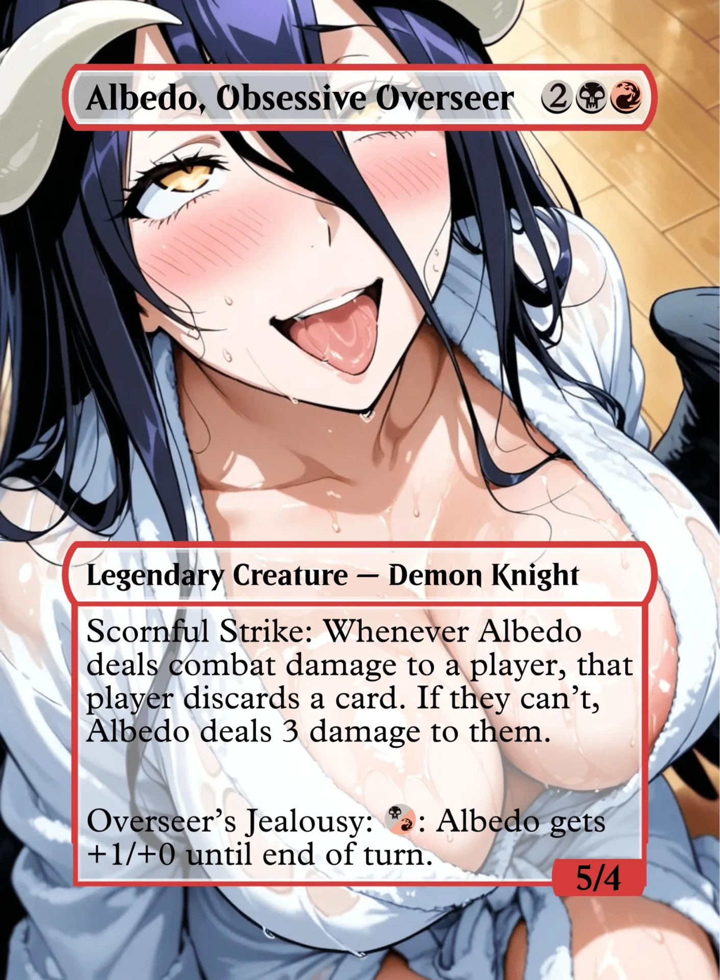 Albedo, Obsessive Overseer — holographic Albedo card