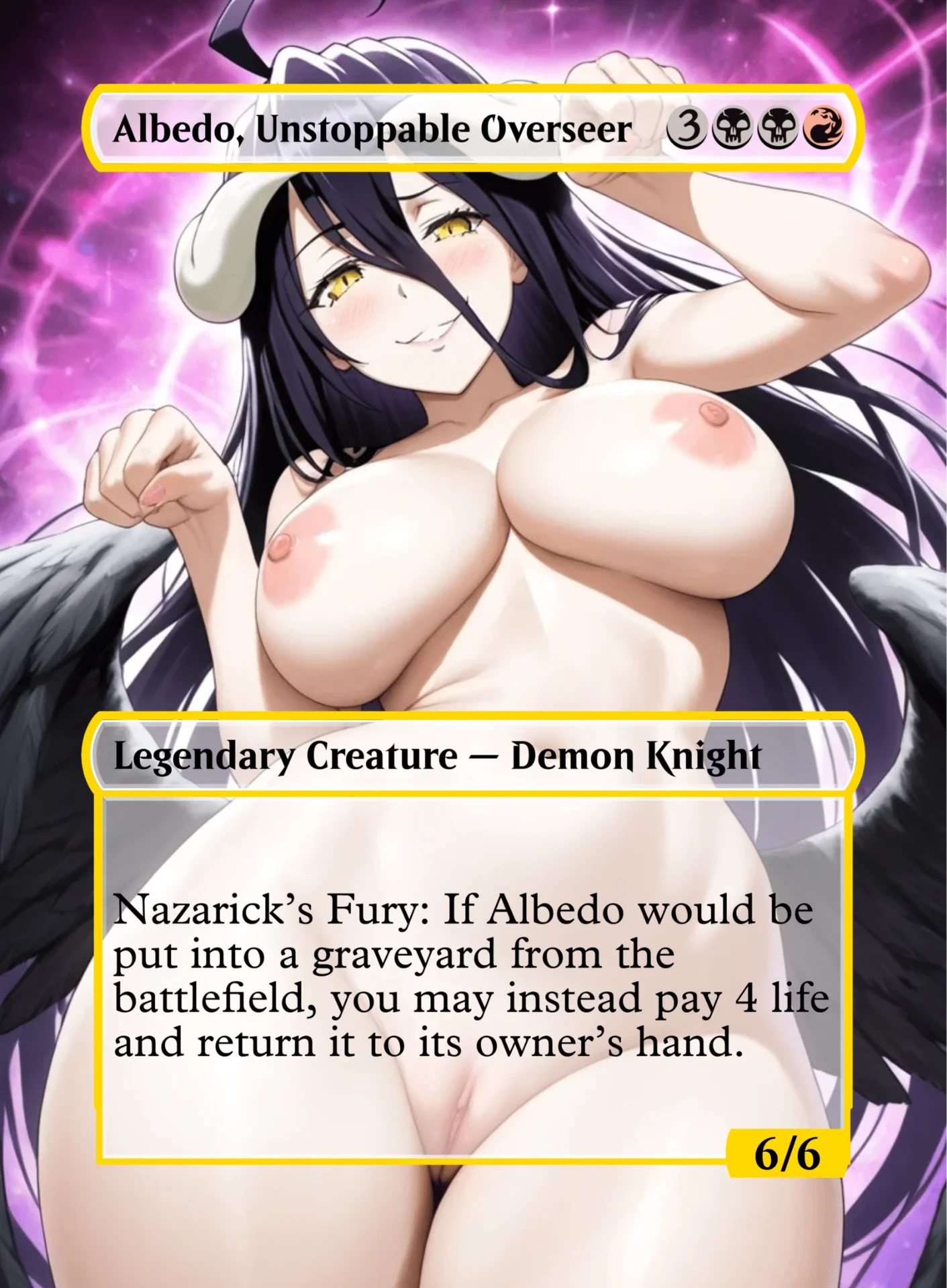 Albedo, Unstoppable Overseer — holographic Albedo card