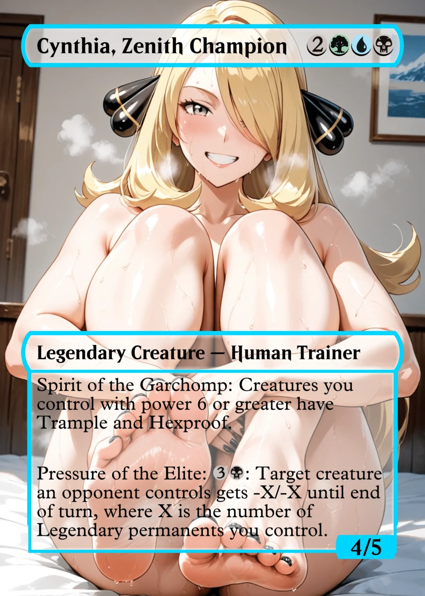 Cynthia, Zenith Champion — holographic Pokemon card