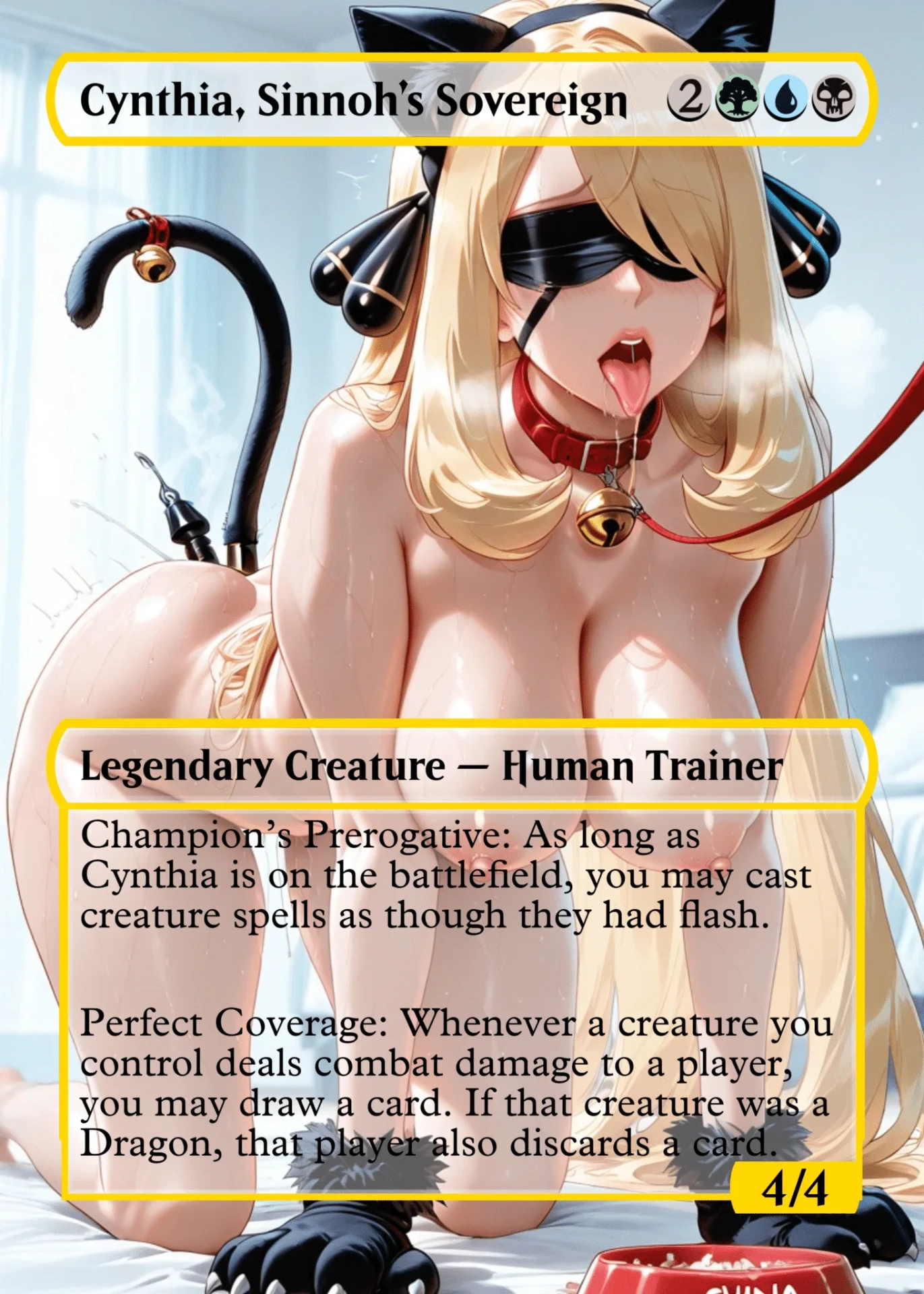 Cynthia, Sinnoh's Sovereign — holographic Pokemon card