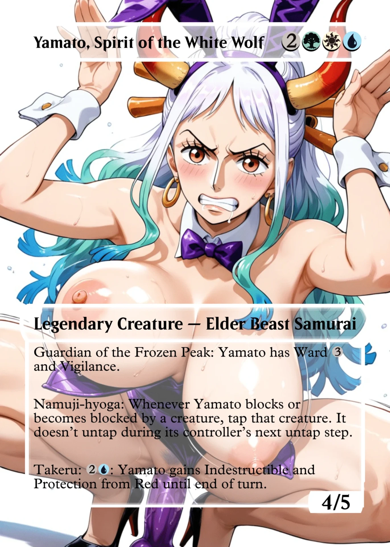 Yamato, Spirit of the White Wolf — holographic Yamato card