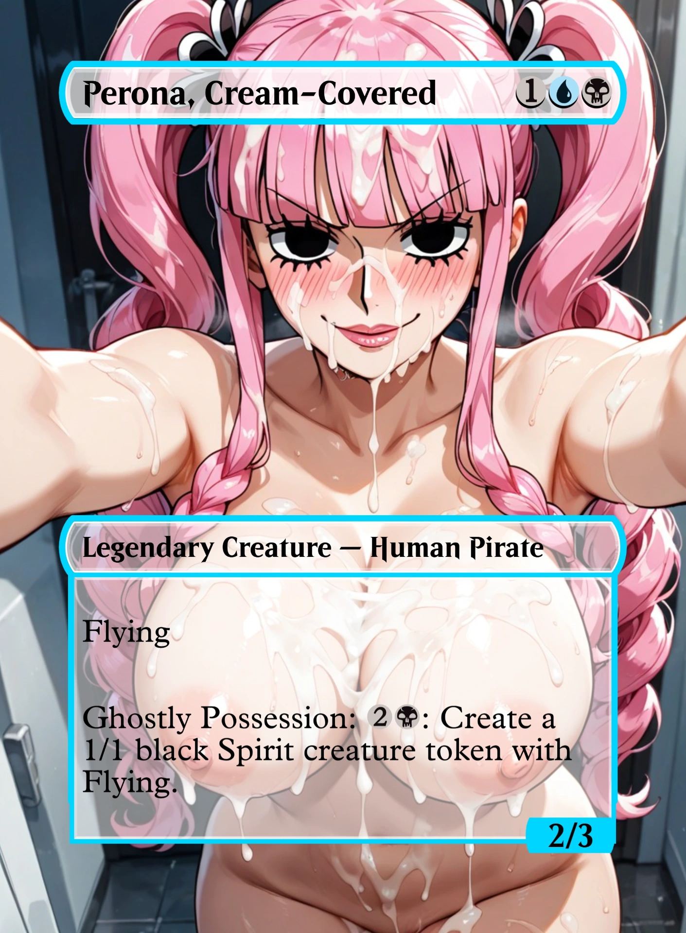 Perona, Cream-Covered — holographic Perona card
