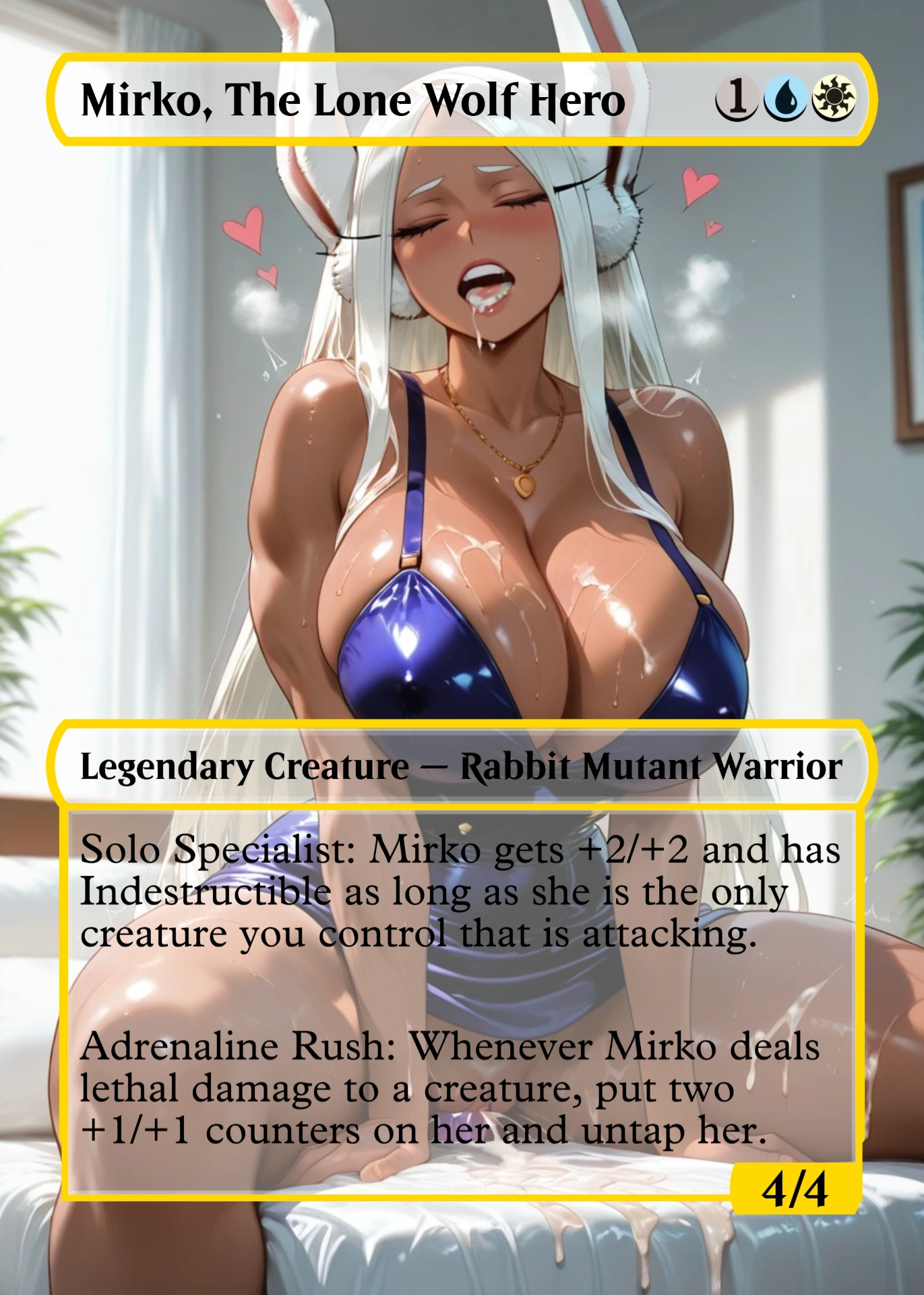 Mirko, The Lone Wolf Hero — holographic Mirko card