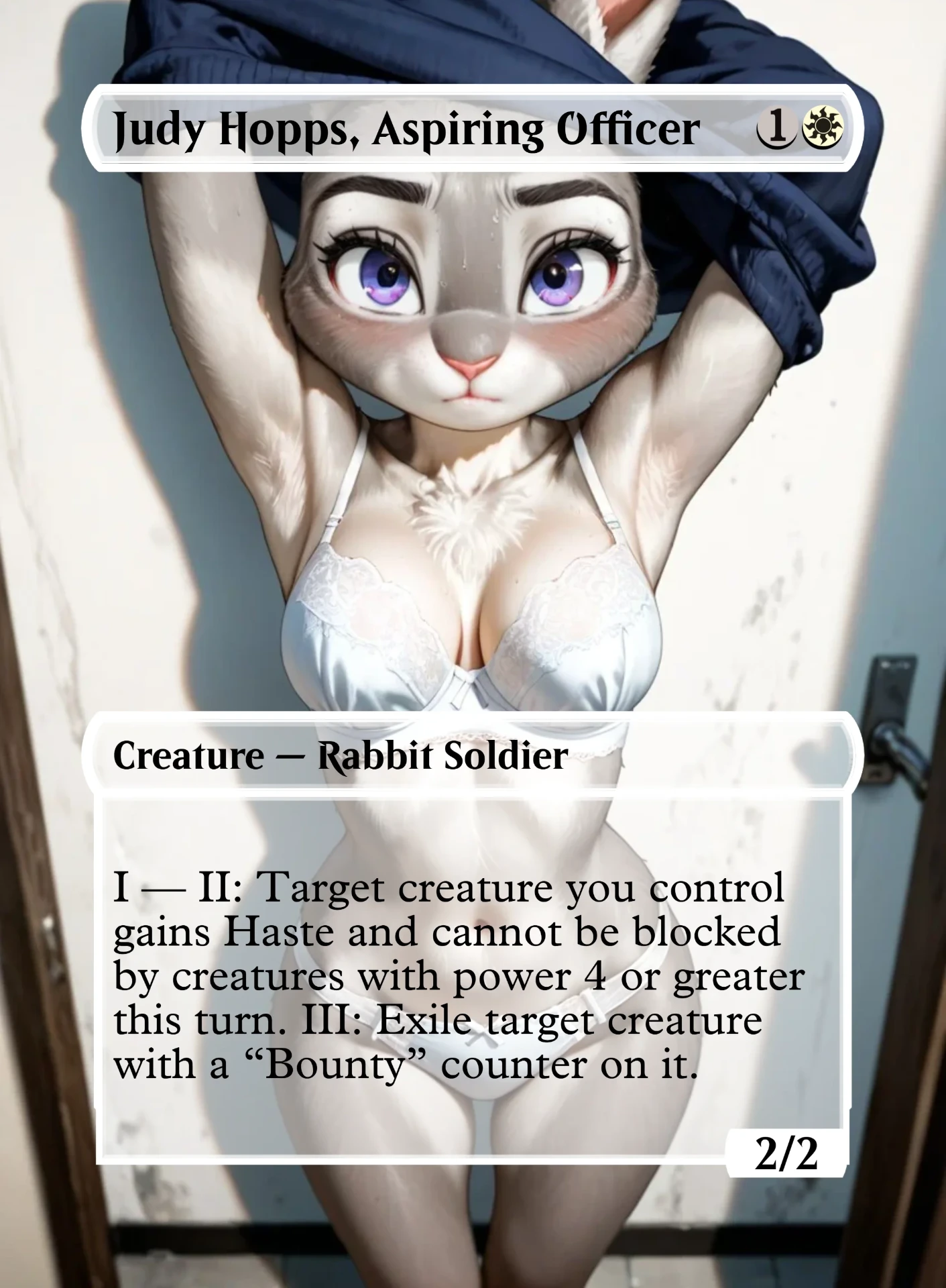 Judy Hopps, Aspiring Officer — holographic Zootopia card