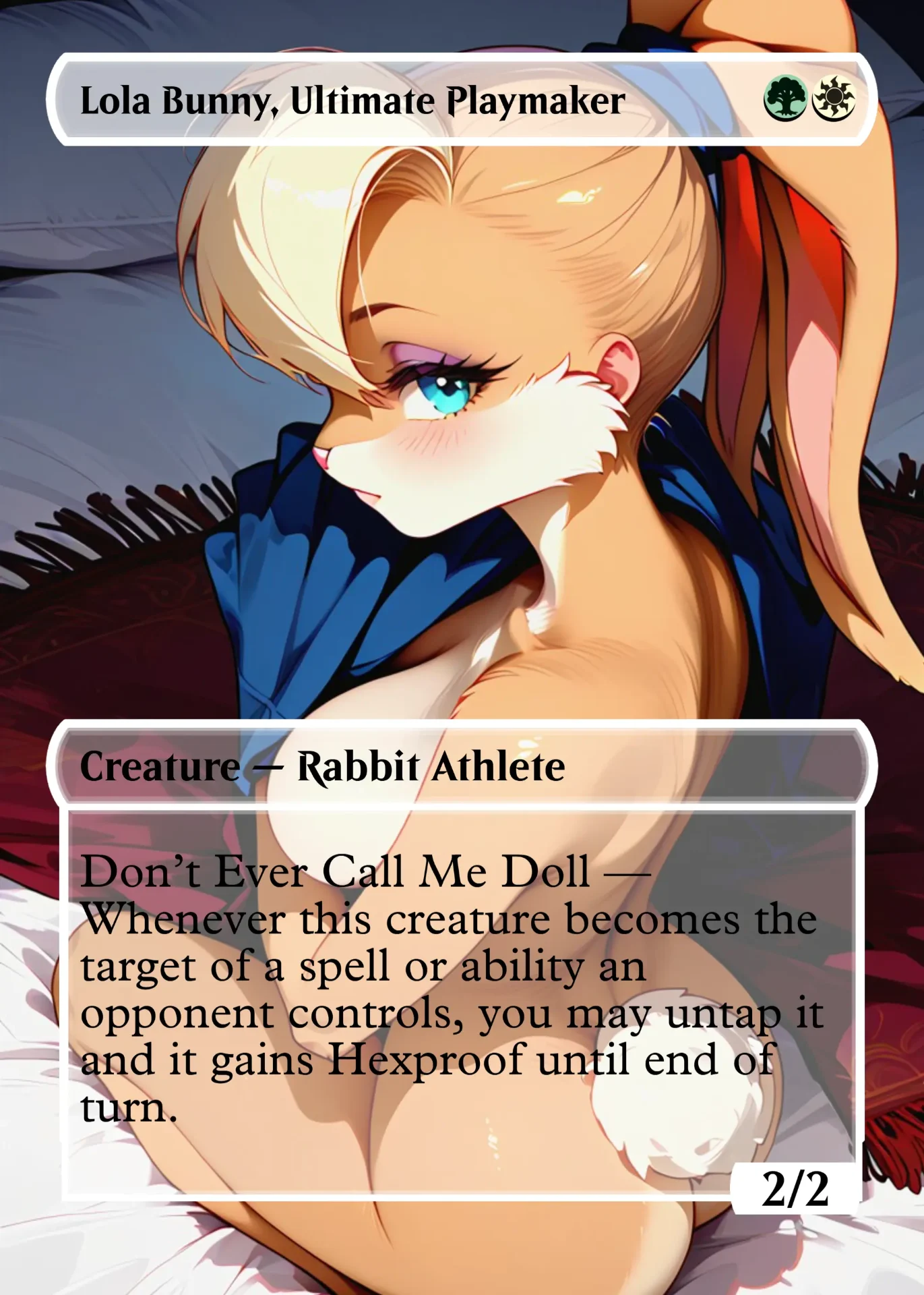 Lola Bunny, Ultimate Playmaker — holographic Looney Tunes card