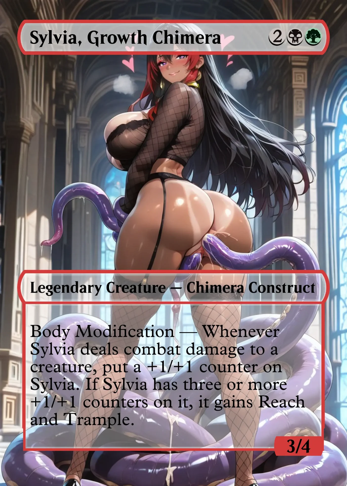 Sylvia, Growth Chimera — holographic Konosuba card